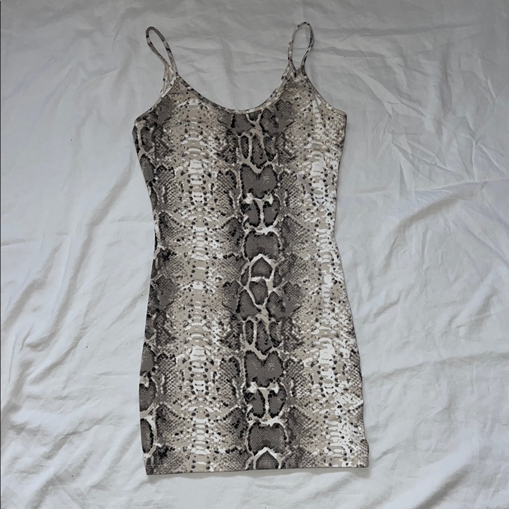 Snakeskin Mini Dress NWT!